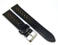 Bracelet de Montre Cordovan Shell 2. Choix 18,19, 20mm Noir Racing / 29