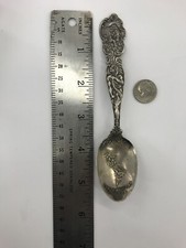 Antique Sterling Silver Souvenir Spoon: Pan-American Exposition Buffalo New York