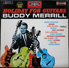 BUDDY MERRILL HOLIDAY FOR GUITARS Titres BEATLES LENNON Mc CARTNEY 33T LP BIEM 