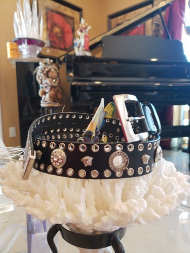 Versace womens buckle belt - ,