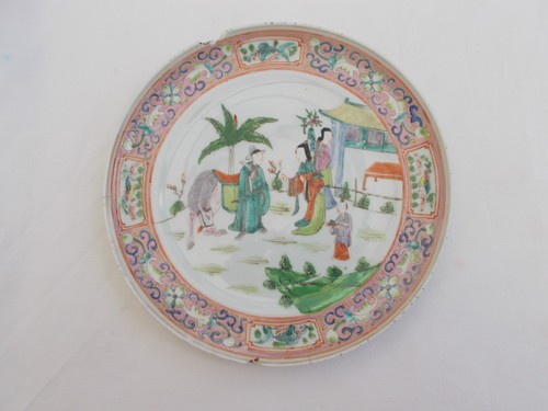 Assiette ancienne chinoise - assiette,