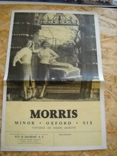 CATALOGUE/BROCHURE MORRIS MINOR - MORRIS OXFORD - MORRIS SIX
