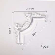 4pcs Autocollant PVC Appliques