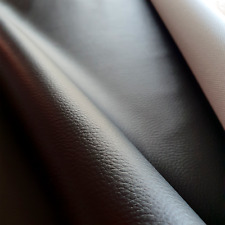 Tissu cuir PU, simili cuir noir A4 pour coudre sac, tissu d'ameublement  