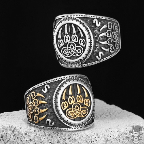 Bague punk acier - bague,