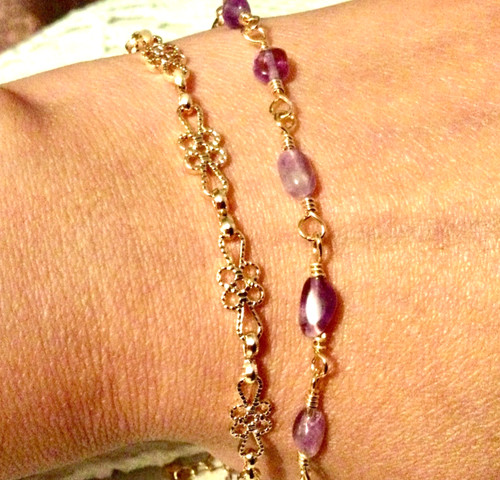 Lot bracelets plaqué - 2, or