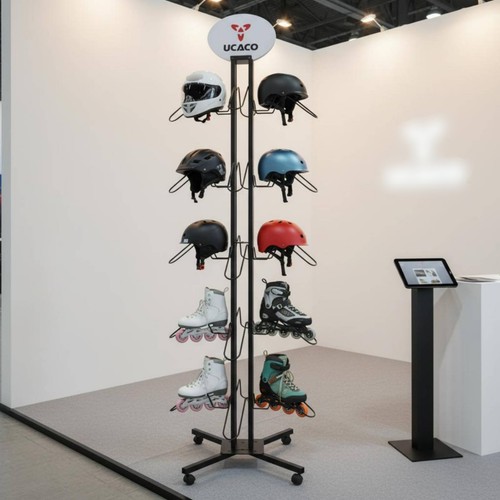 Présentoir casques et - présentoir, à