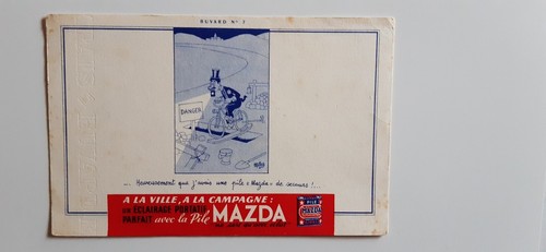 Buvard vintage pile - pile, mazda