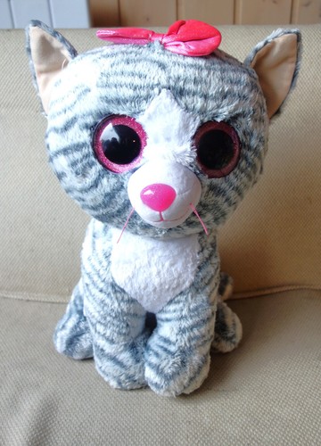 Superbe grande peluche chat - ty,
