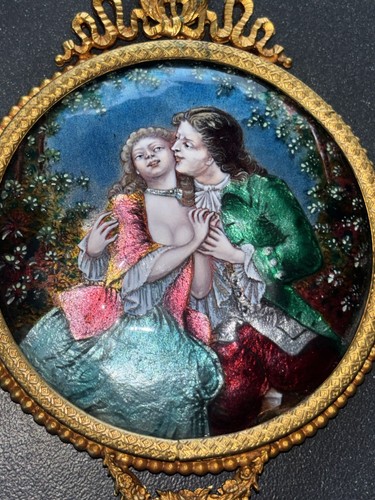 Miroir main bronzé doré - miroir,
