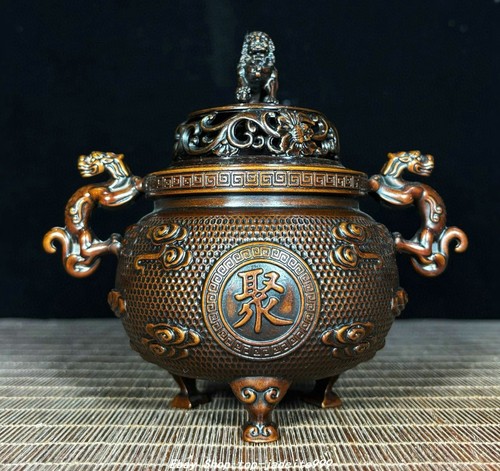 Old dynasty bronze dragon - 5.7"old,