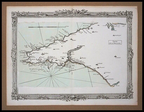 Carte maritime ancienne des