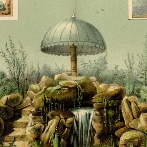 Jardin ville cascade - jardin,