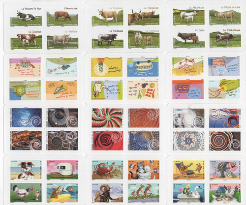 Lot timbres français - de,