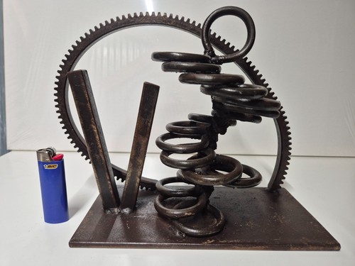 Sculpture abstraite métal - sculpture, en