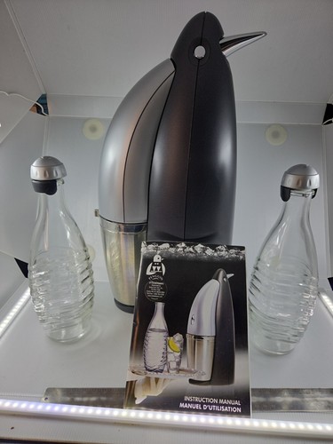 Vtg black silver sodastream - vtg,