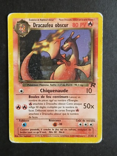 Carte pokémon dracaufeu - carte, fr