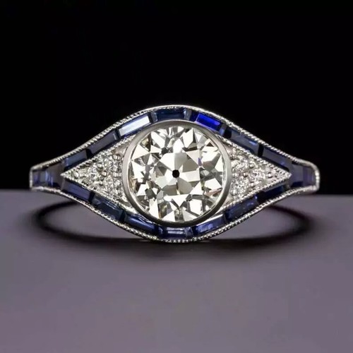 Bague vintage art déco - , halo