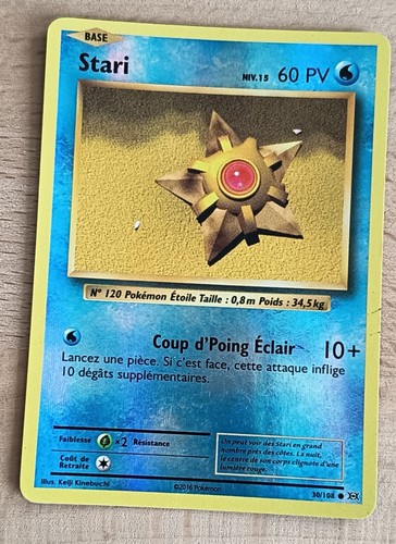 Carte pokémon stari 108 - carte,