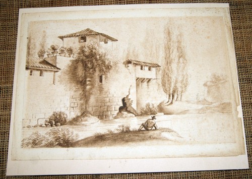 Dessin xixe encre lavis - xixe,