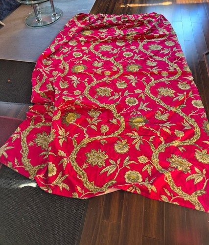 Rideau tenture rouge textiles - tenture,