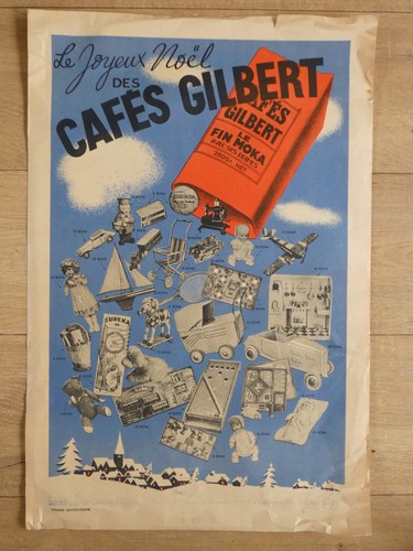 Affiche publicitaire ancienne