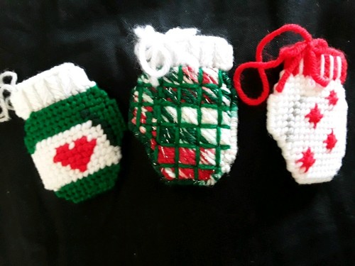 Mitten ornaments made - ornaments, 3