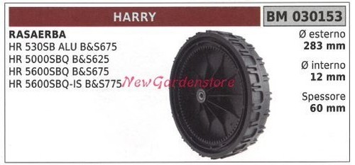 Roues arrière harry tondeuse - arrière,