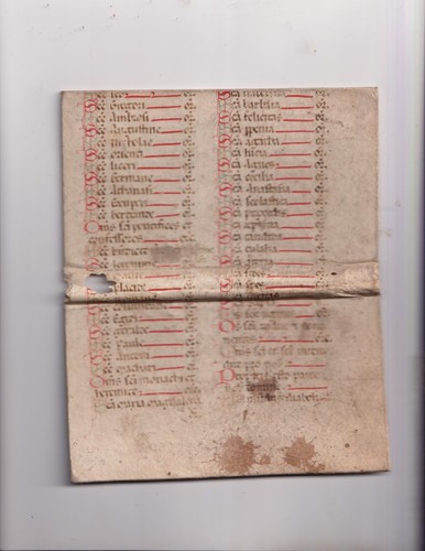 Circa année 1400 parchemins - année,