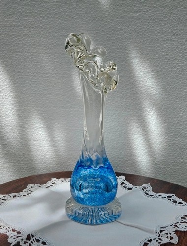 Vase verre soufflé vintage