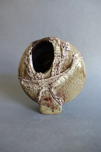 Vase sculptural grès - sculptural,