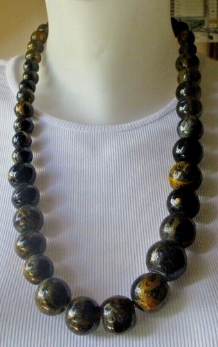 Collier unique sautoir - , perles