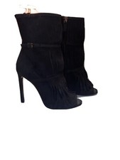 Gucci  Black Suede Fringe