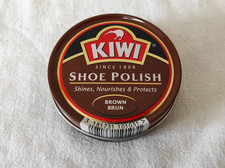 Ancienne  Boite en métal  Cirage Kiwi Shoe Polish  7cm de diamètre