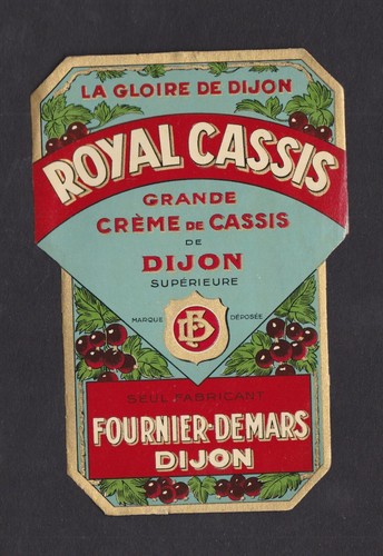 Ancienne étiquette alcool - étiquette,
