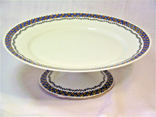 Compotier ou plat à gâteau en porcelaine de Limoges marque Raynaud