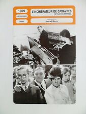 CARTE FICHE CINEMA 1969 L'INCINERATEUR DE CADAVRES Rudolf Hrusinsky Vlasta Chram