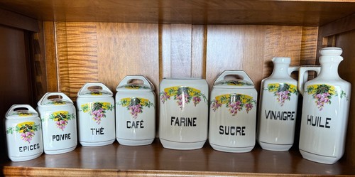 Série ancien pots - , epices