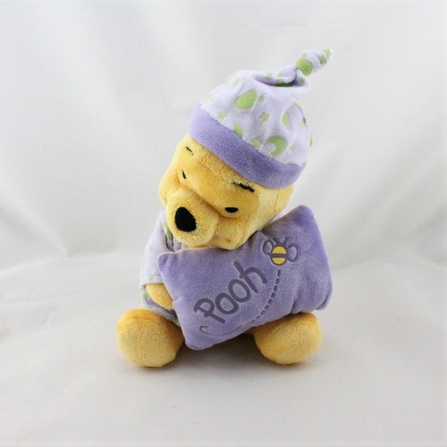 Doudou winnie coussin mauve