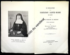 Histoire de l'Auvergne: 1892. Le monastère de la visitation Sainte-Marie de Riom