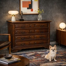 Commode Baroque Ancienne Noyer