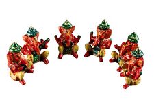 Statuette Ganesh en bois - Set