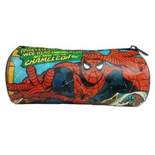 Pochette À Crayon Spider-Man Marvel Rétro Neuve Pour École Bureau
