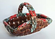 Panier tressé en faïence de