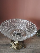 COUPE A FRUITS CENTRE DE TABLE COUPELLE EN CRISTAL PIED REGULE COUPE A SALADE