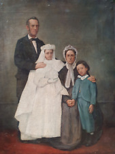 HST Sign Edouard VERSCHAFFELTE Belge Orientaliste Portrait Communiante Famille