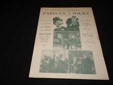 PARIS EN 5 JOURS  dolly davis sylvio de pedrelli dossier presse cinema 1925