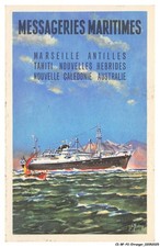 CI-BFP2-0645-TAHITI - Messageries maritimes - Marseille - Antilles - Tahiti -