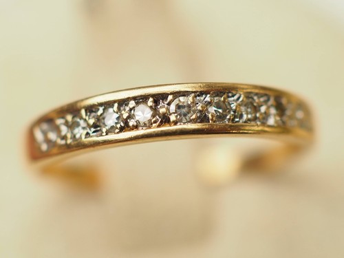 Demie alliance vintage 18k - alliance, or