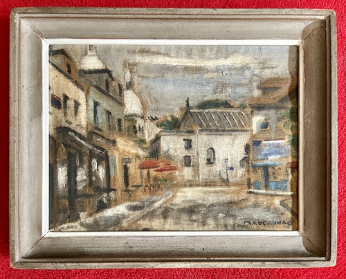 Ancien tableau ecole paris - tableau,